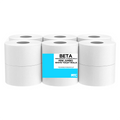 Mini Jumbo Pure White Toilet Rolls 150mt (60mm Core) 1 x 12 Pack