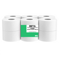 Jumbo Pure White Toilet Rolls 300mt (60mm Core) 1 x 12 Pack